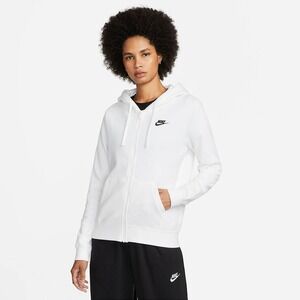 Nike Women's Sportswear Fleece Full-Zip Hoodie DQ5471-100 Size XL